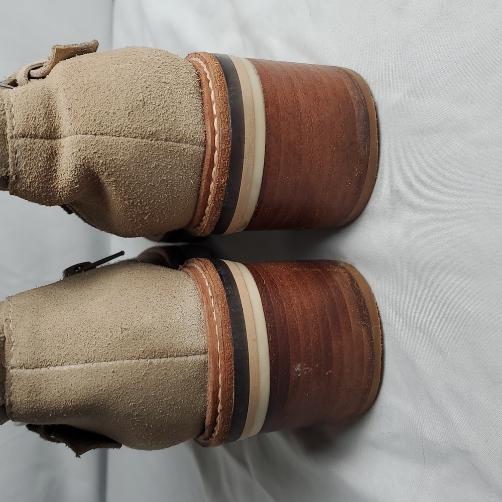 Anthropologie Bernardo Scout Suede Buckle Booties 8M - Picture 16 of 16